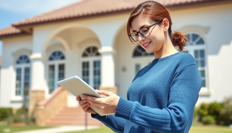 Professional appraiser assessing house with tablet, explaining how house appraisals work.