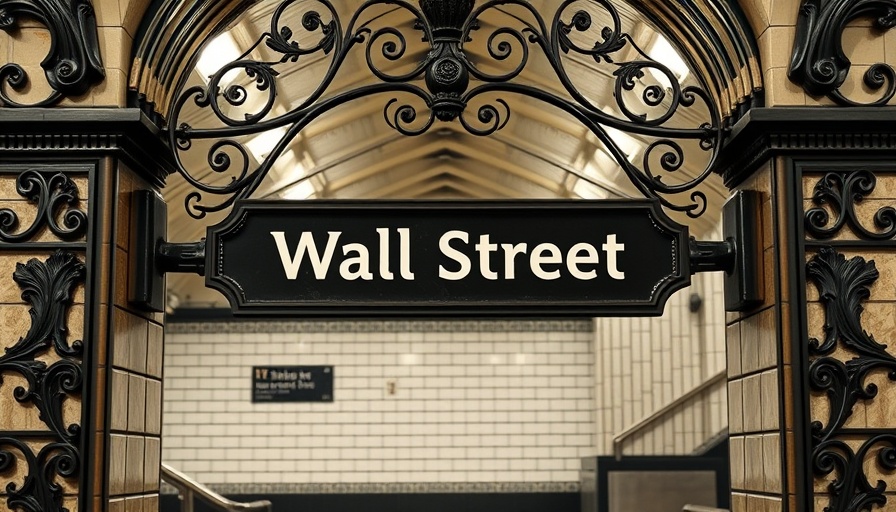 Wall Street subway station sign amid instability of M&A activity.