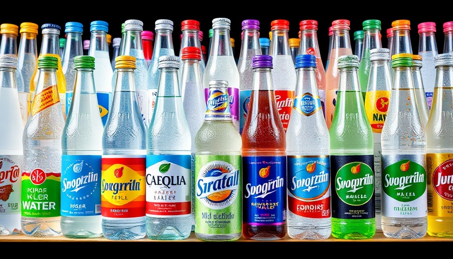 Best Sparkling Water selection displayed with colorful packaging.