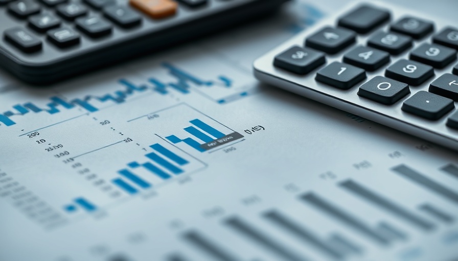 Cash flow management construction documents with calculator.