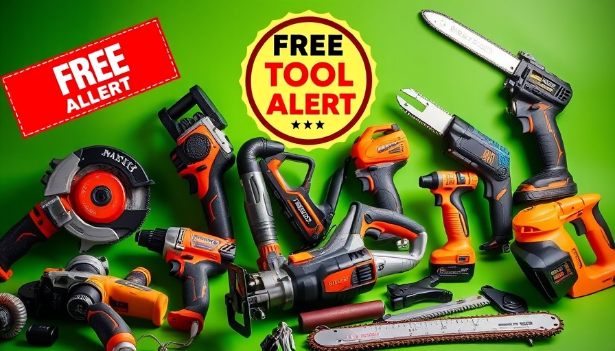 Selection of power tools highlighted for Memorial Day sales.
