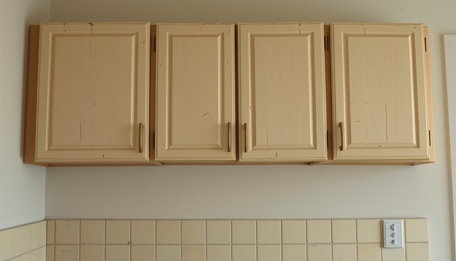 Dated kitchen cabinets needing a budget-friendly makeover