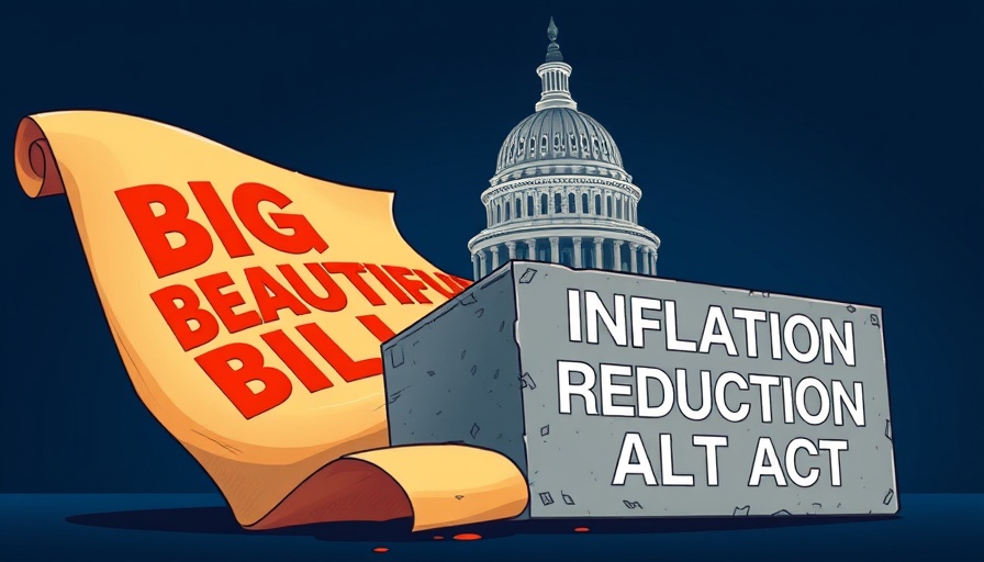 Illustration of Trump's Bill affecting Inflation Reduction Act.