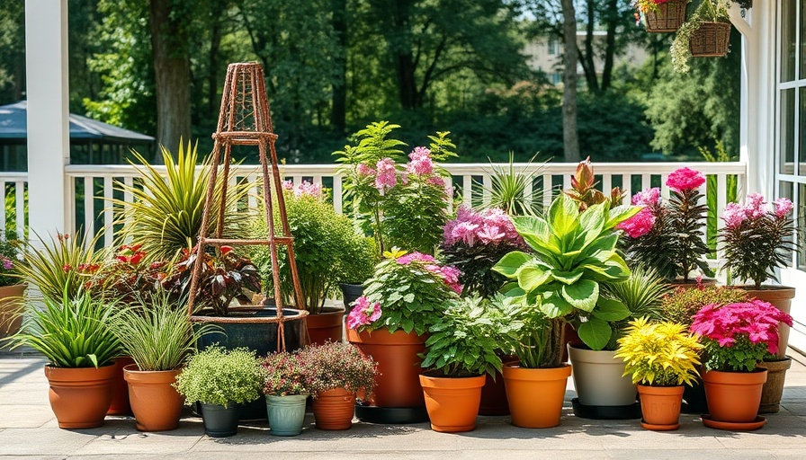 Vibrant potted plants on a sunny patio - How Many Types of Plants is Too Many