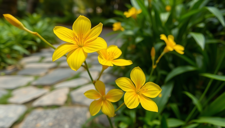 Close-up of Cotula lineariloba with yellow blooms.