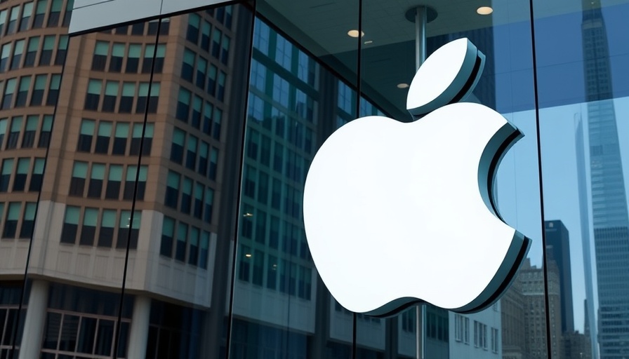 Apple logo on glass building facade, discussing logo bite meaning.