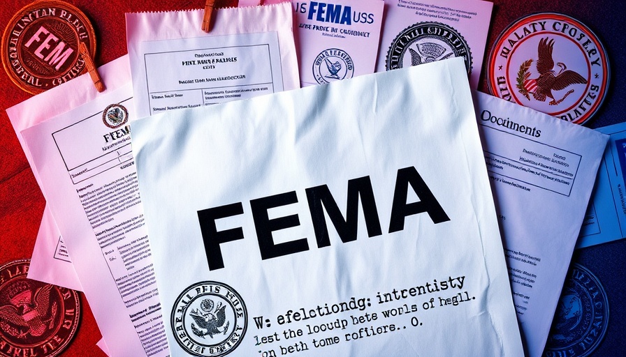 FEMA Resilient Infrastructure Program collage of documents and logos.