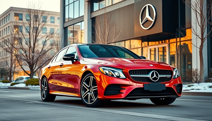 Mercedes car at Microsoft office for Teams integration.