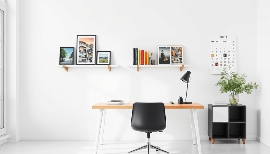 Exclusive discounts for home essentials in a minimalist office.