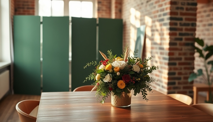 Cozy minimalist interior featuring a wooden table and stool with a lush bouquet, representing new perks for R/G subscribers.