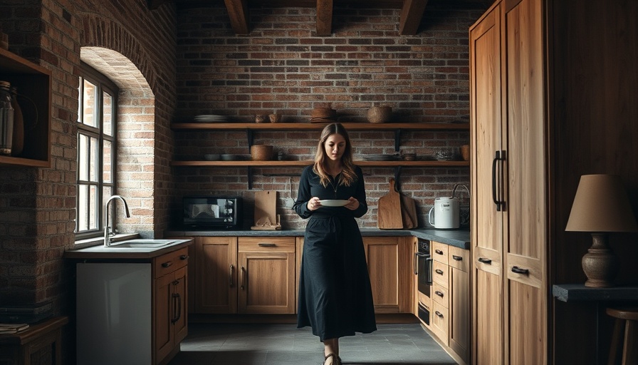 Stripped-back holiday apartment kitchen in Germany, rustic and minimalist design.