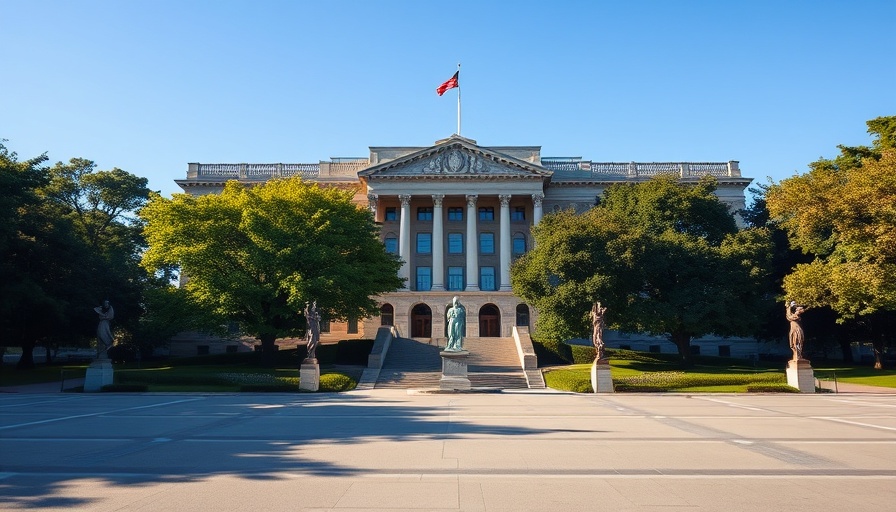 Majestic government building related to EPA emissions grants