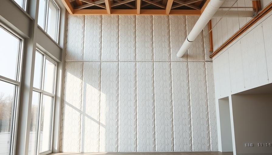 Interior wall assembly with mold-resistant technology in modern building.
