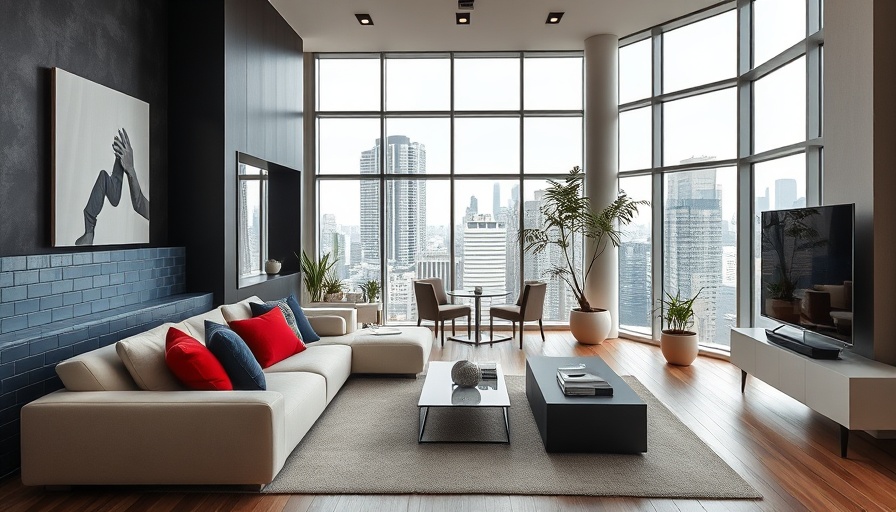 Contemporary FM apartment living room in São Paulo with modern decor.