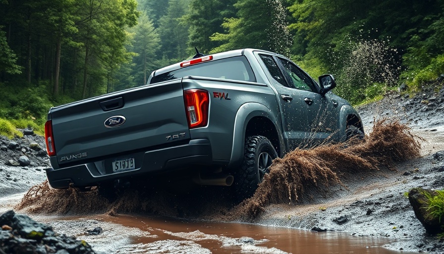 2026 Ram 2500 HD navigating muddy trail with rugged design