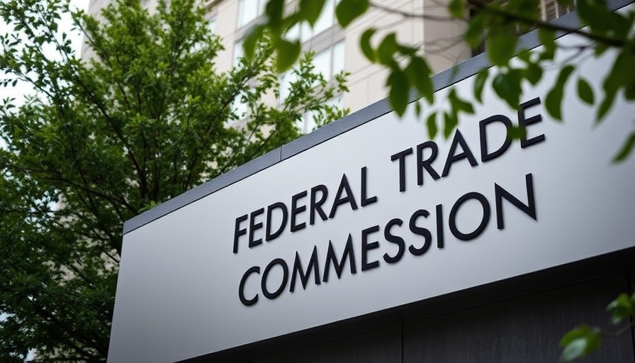 FTC building sign with greenery, relevant to Amazon AI scams.