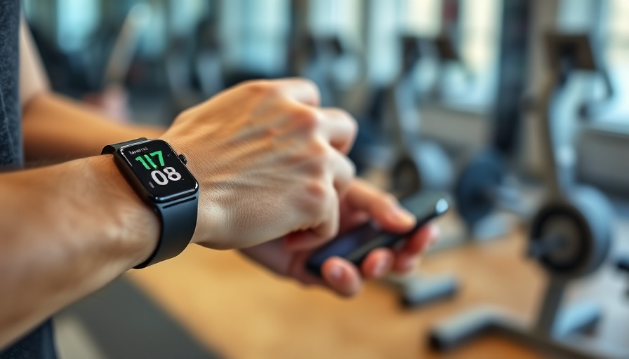 Person uses smartwatch and phone to optimize personal health