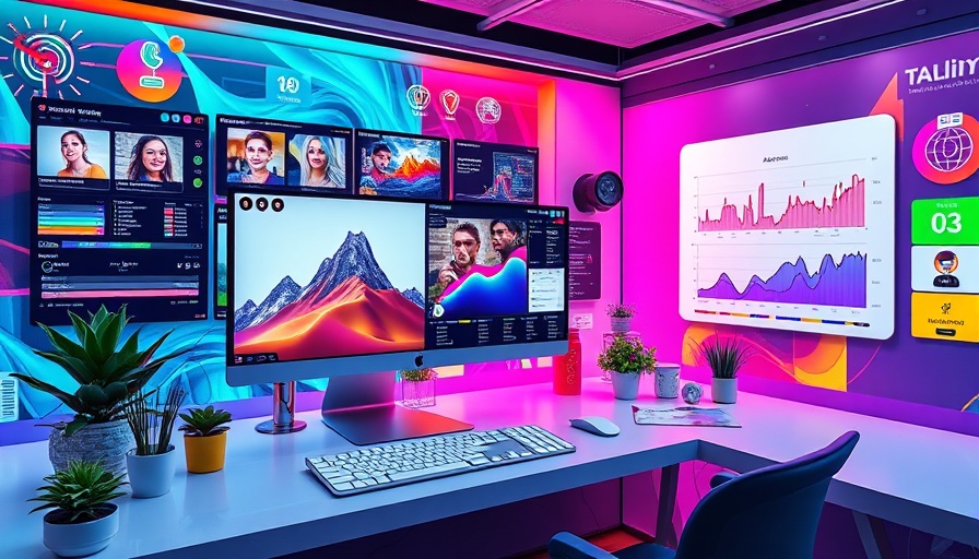 Colorful AI applications interface illustrating digital tools.