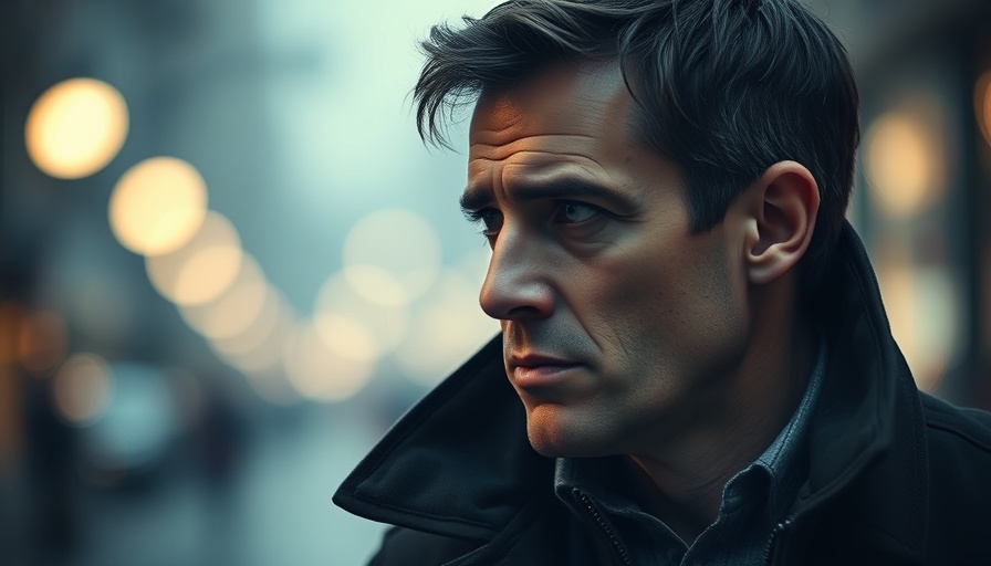 Tesla U.S.-China trade war tensions reflected on man's face, side profile.