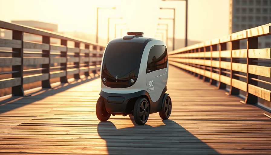 Cleveland job creation: autonomous delivery robot on boardwalk