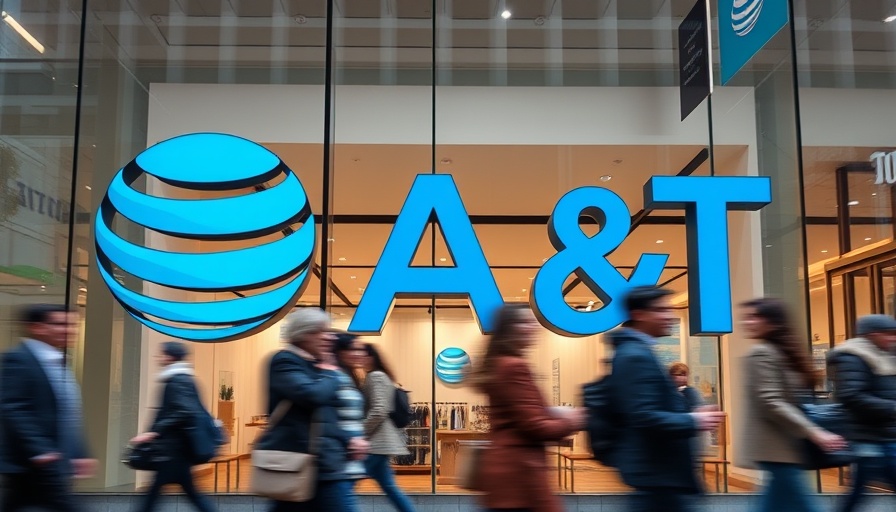 Passersby near AT&T store reflecting customer service impact.