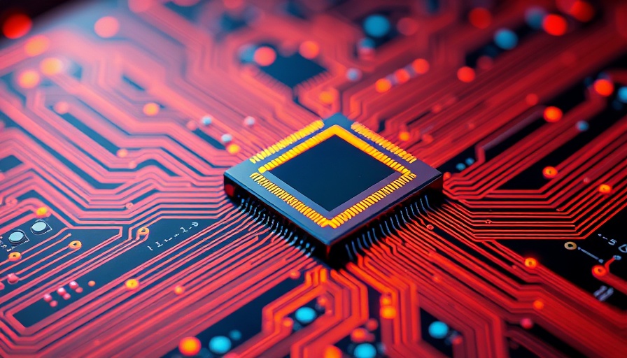 Close-up of microchip on circuit board for Taiwan AI chip exports.