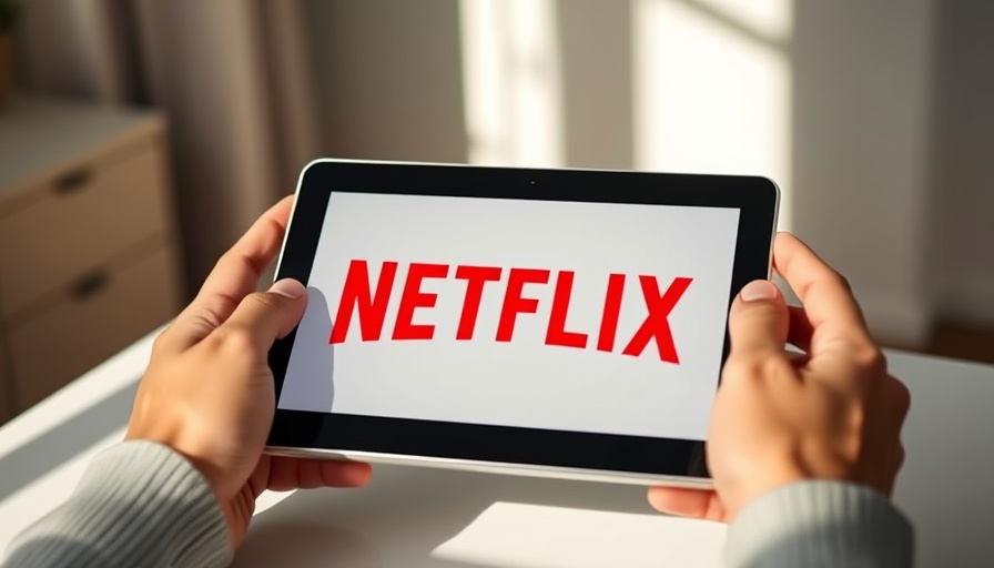 Tablet showing Netflix logo, illustrating the platform's durability amid uncertainty.