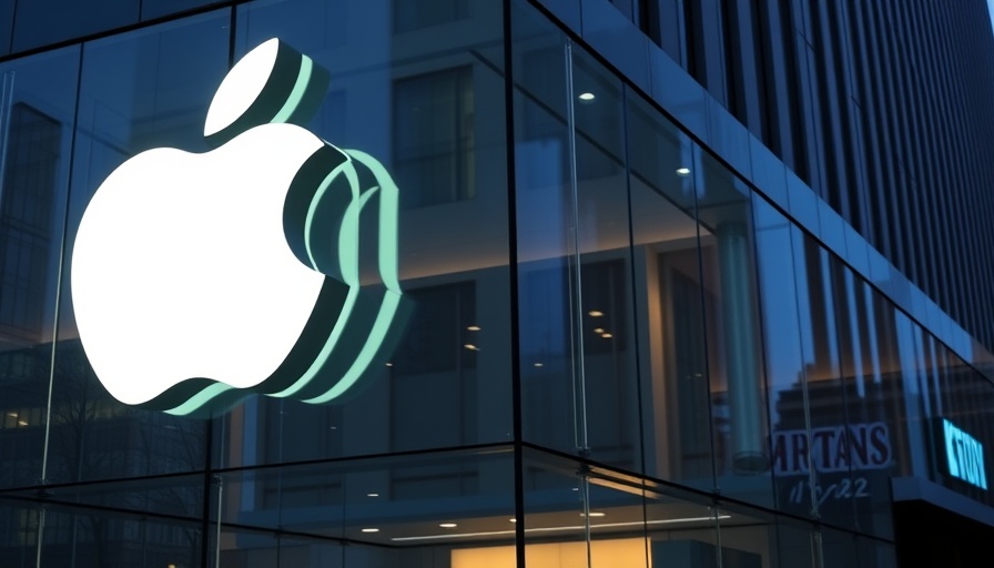 Modern Apple Store in urban setting, symbolizing stock investment opportunities
