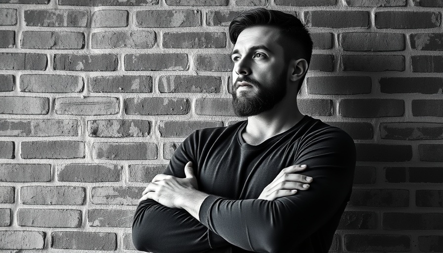 Contemplative young man in front of brick wall, AI Growth Hacks for Entrepreneurs