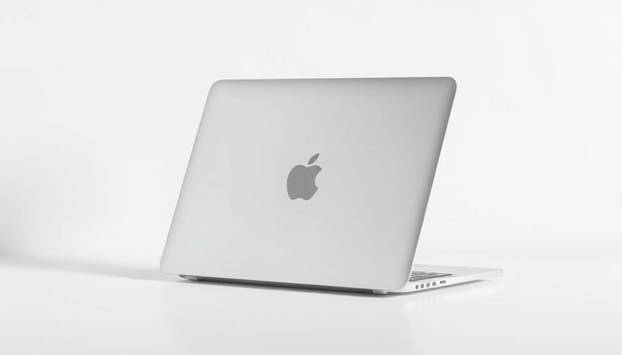 Refurbished MacBook Air for entrepreneurs in a minimalistic setting.