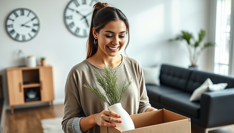 Young woman unpacking in modern home, symbolizing Cleveland job creation.