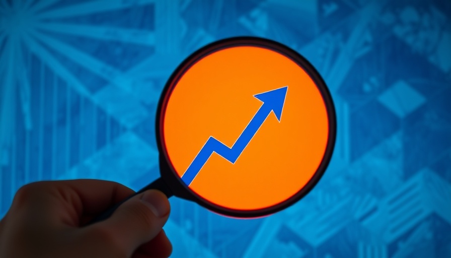UK SME growth strategy concept with a hand magnifying graph