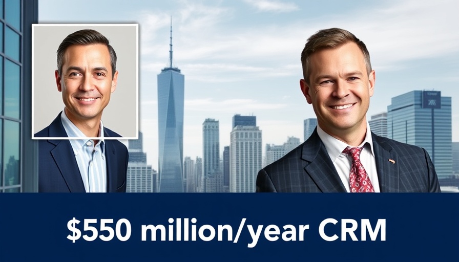Close CRM Success banner with skyscraper background.