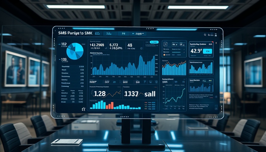 Futuristic SMB banking interface in 2025, modern digital design.