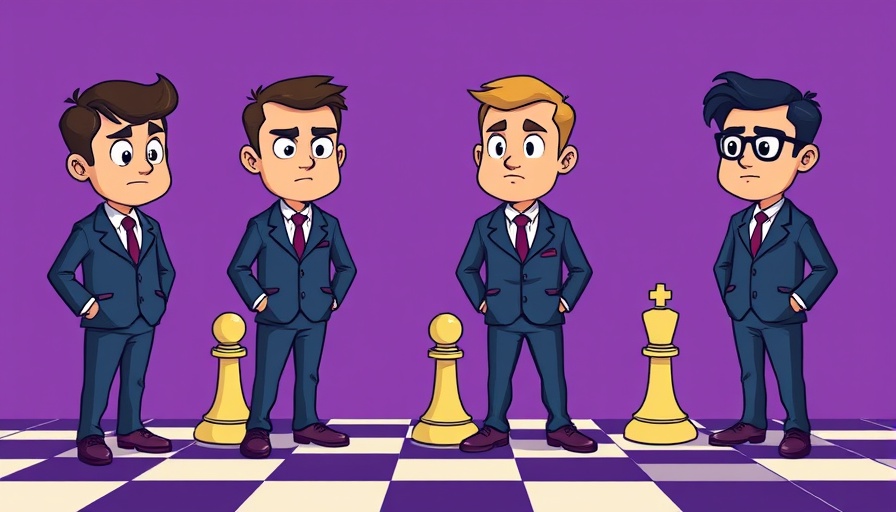 Illustration of franchise selection with suited figures.