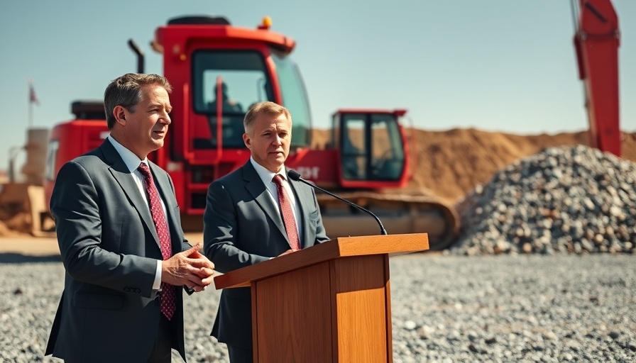 Ontario Junior Exploration Program speakers at a construction site.