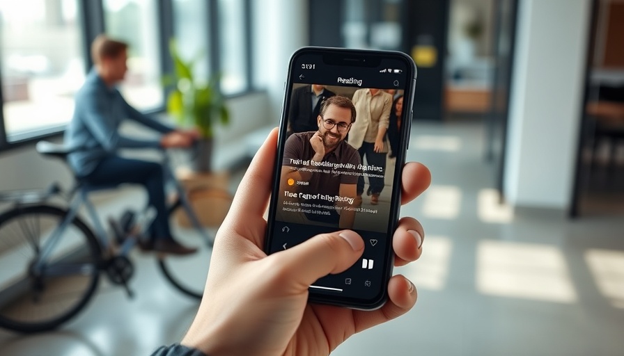 Micro-Reads app displayed on smartphone in modern office setting.
