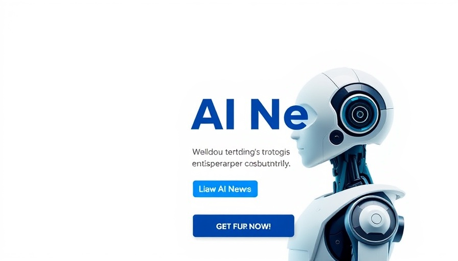 AI job cuts news advertisement with a robot icon and CTA.