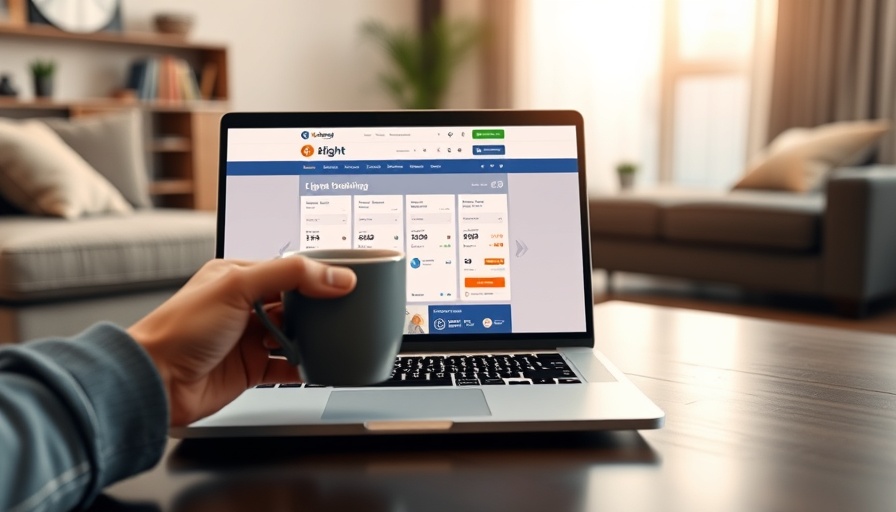 Laptop with flight booking site, ideal for travel hack for remote workers.