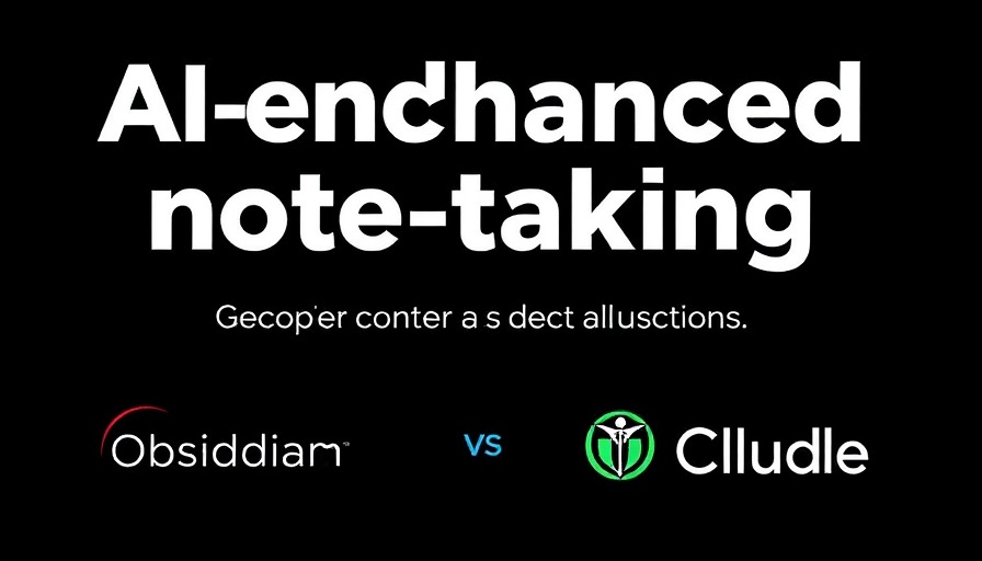 Obsidian and Claude AI integration promotional graphic on note-taking.