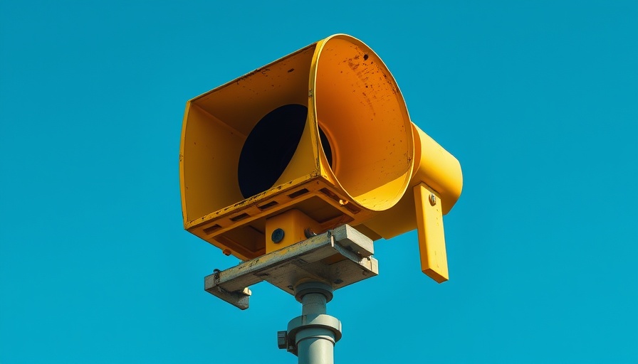 Old emergency siren highlighting alert improvements in Indiana.