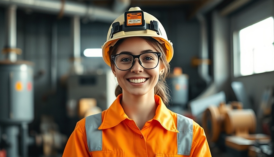 Smiling female miner in safety gear, Women in Mining Untapped Resource