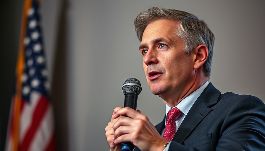 Focused individual discussing AI bank fraud with a microphone