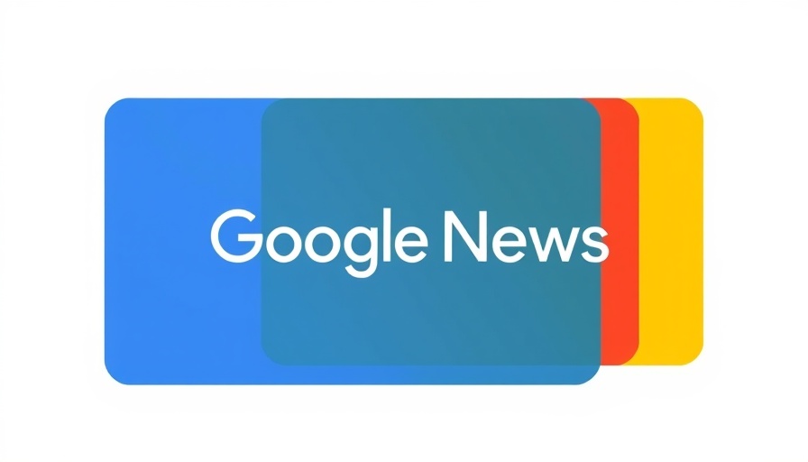 Google News logo with colorful rectangles, minimalist design