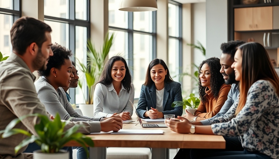 Dynamic professional team meeting in modern office, building tech with no tech background