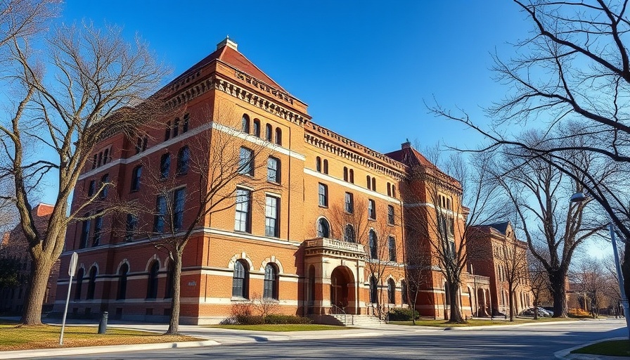 Algoma University campus features historical architecture.