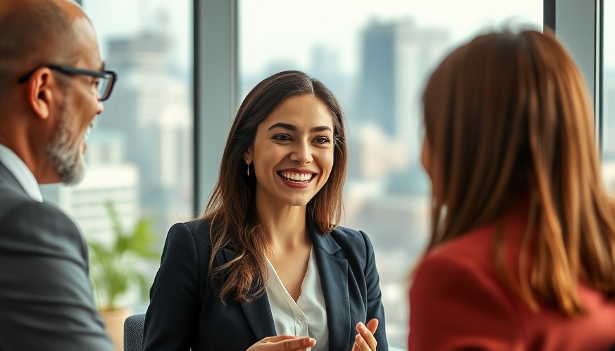 Ontario Employer Job Offer Invitations: Professional job interview in modern office.