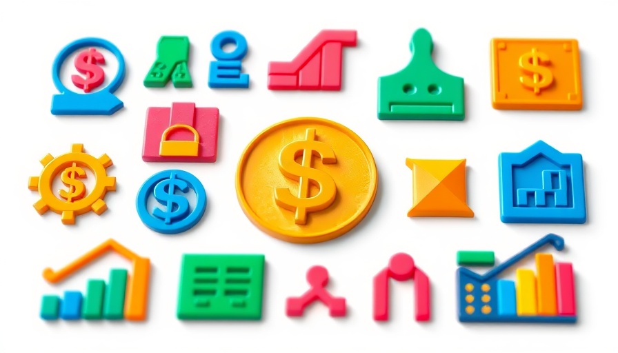 Colorful finance icons for year-round tax planning.