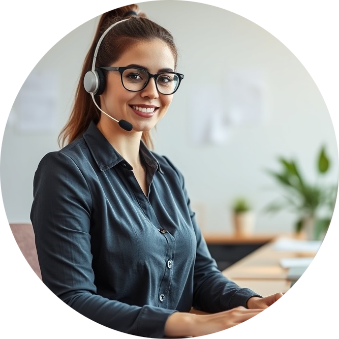 Dedicated female professional providing middle level support in a busy office.