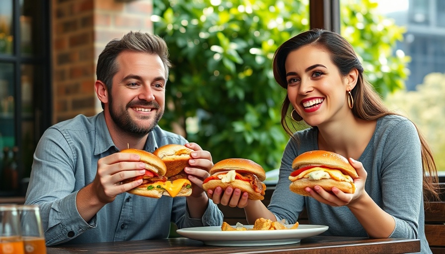 Couple enjoying best breakfasts in Austin outdoors.